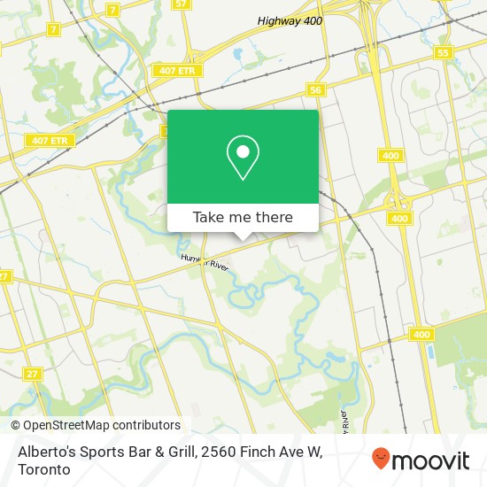 Alberto's Sports Bar & Grill, 2560 Finch Ave W map