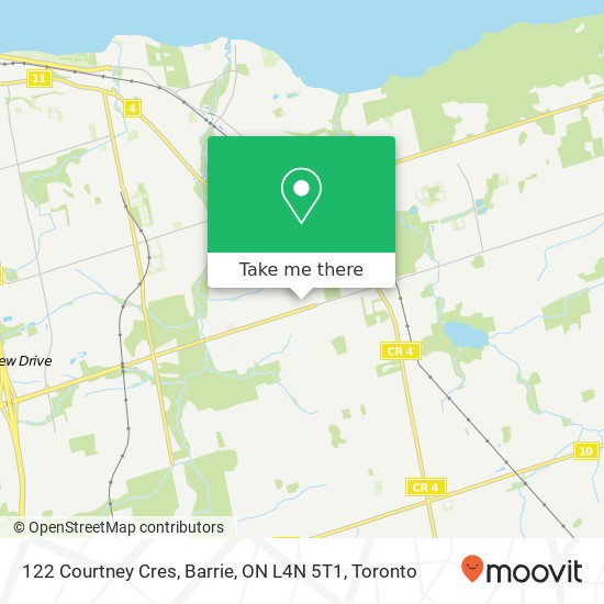 122 Courtney Cres, Barrie, ON L4N 5T1 map