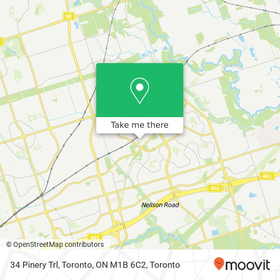 34 Pinery Trl, Toronto, ON M1B 6C2 map