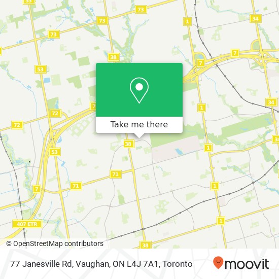 77 Janesville Rd, Vaughan, ON L4J 7A1 map