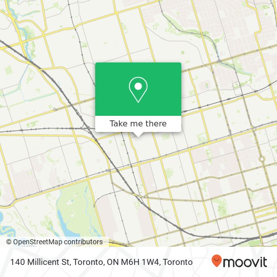 140 Millicent St, Toronto, ON M6H 1W4 map