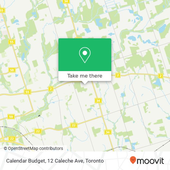 Calendar Budget, 12 Caleche Ave map