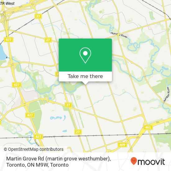 Martin Grove Rd (martin grove westhumber), Toronto, ON M9W map