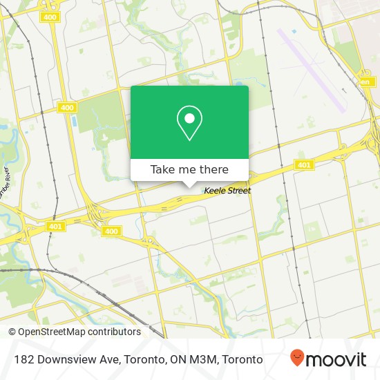 182 Downsview Ave, Toronto, ON M3M map