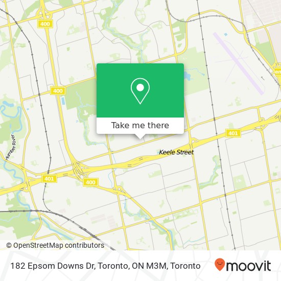 182 Epsom Downs Dr, Toronto, ON M3M map