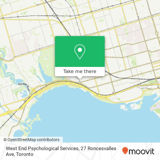 West End Psychological Services, 27 Roncesvalles Ave map