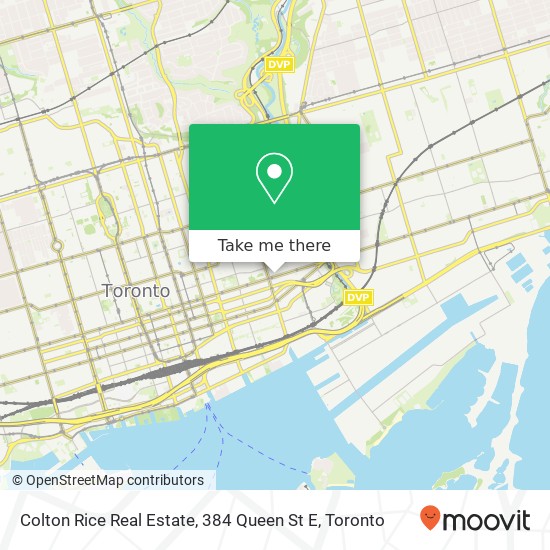 Colton Rice Real Estate, 384 Queen St E map