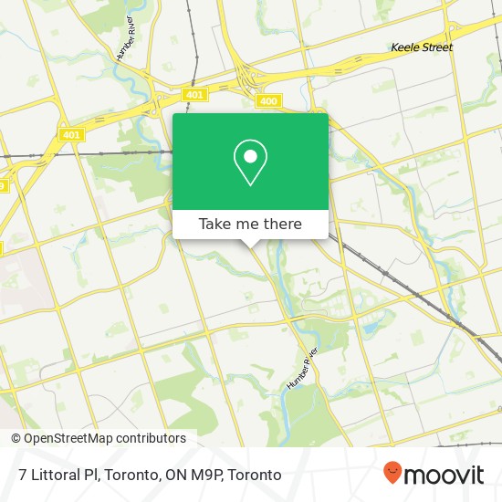 7 Littoral Pl, Toronto, ON M9P map
