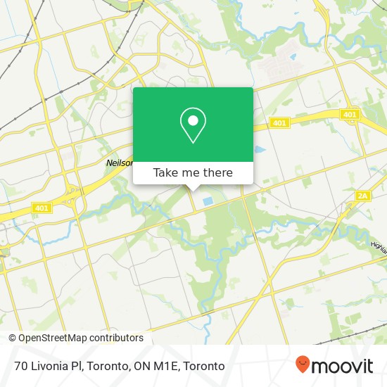 70 Livonia Pl, Toronto, ON M1E map