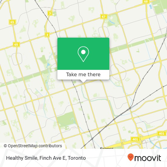 Healthy Smile, Finch Ave E map