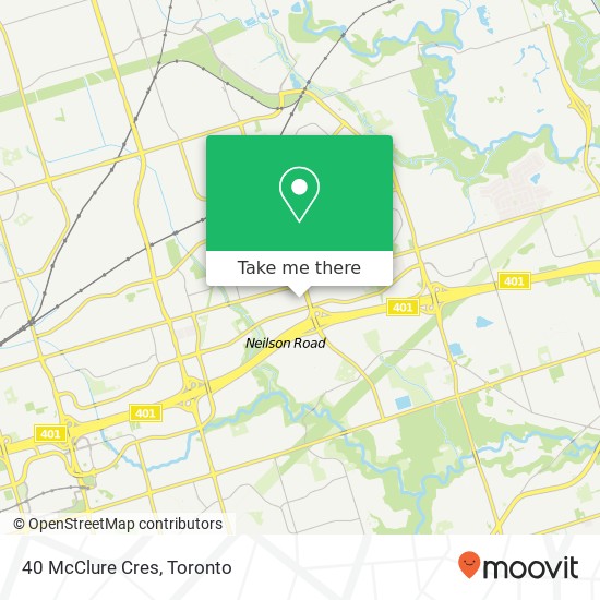 40 McClure Cres, Toronto, ON M1B 1J6 map