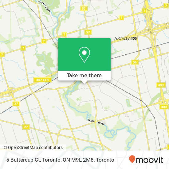 5 Buttercup Ct, Toronto, ON M9L 2M8 map