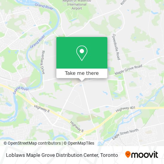 Loblaws Maple Grove Distribution Center map