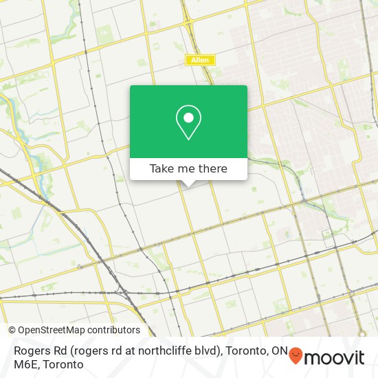 Rogers Rd (rogers rd at northcliffe blvd), Toronto, ON M6E map