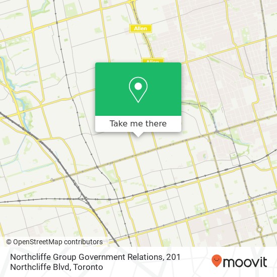 Northcliffe Group Government Relations, 201 Northcliffe Blvd map