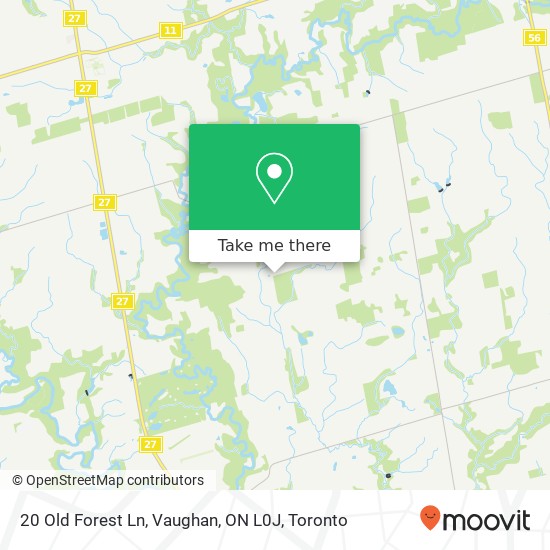 20 Old Forest Ln, Vaughan, ON L0J map