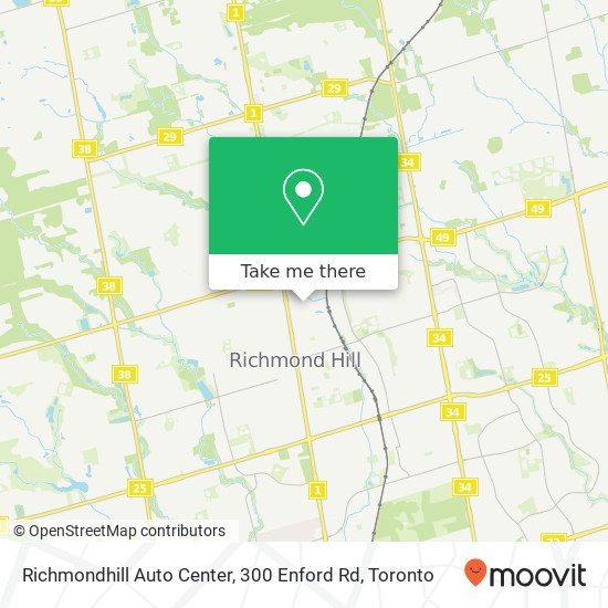 Richmondhill Auto Center, 300 Enford Rd map
