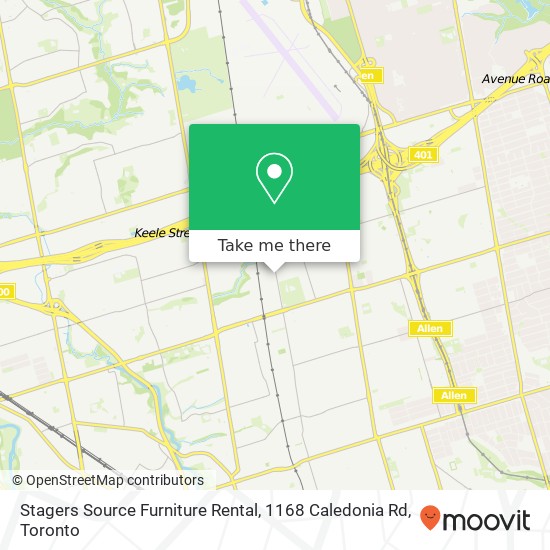 Stagers Source Furniture Rental, 1168 Caledonia Rd map