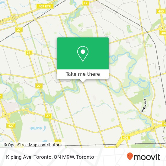 Kipling Ave, Toronto, ON M9W map