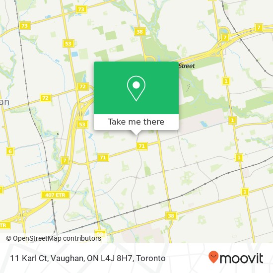 11 Karl Ct, Vaughan, ON L4J 8H7 map