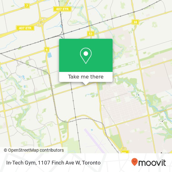 In-Tech Gym, 1107 Finch Ave W plan