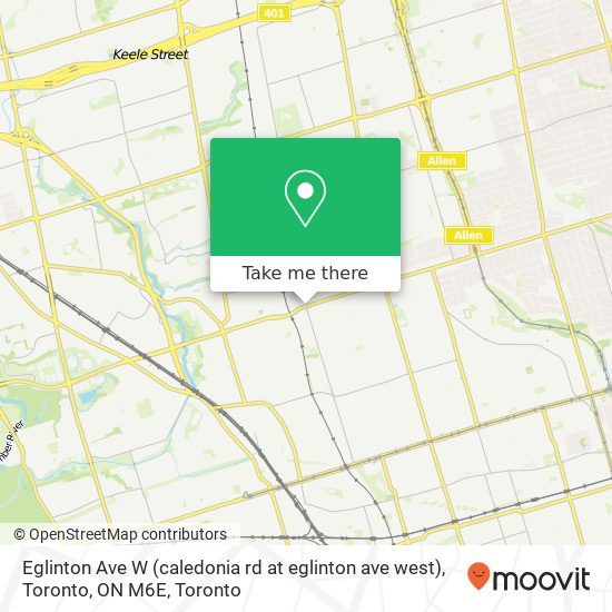 Eglinton Ave W (caledonia rd at eglinton ave west), Toronto, ON M6E plan