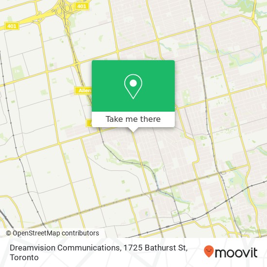 Dreamvision Communications, 1725 Bathurst St plan