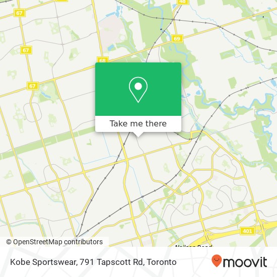 Kobe Sportswear, 791 Tapscott Rd map