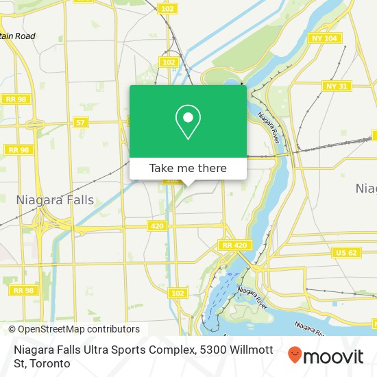 Niagara Falls Ultra Sports Complex, 5300 Willmott St map