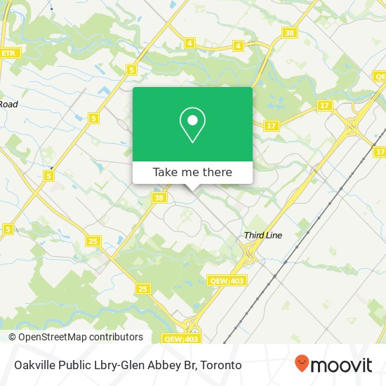 Oakville Public Lbry-Glen Abbey Br map