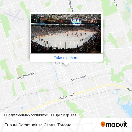 Tribute Communities Centre map