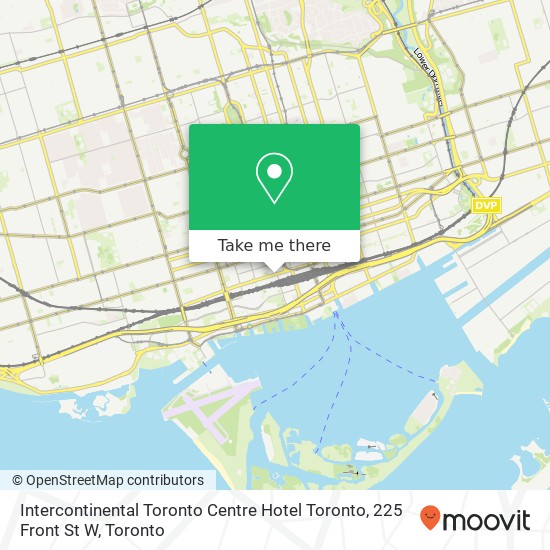 Intercontinental Toronto Centre Hotel Toronto, 225 Front St W map