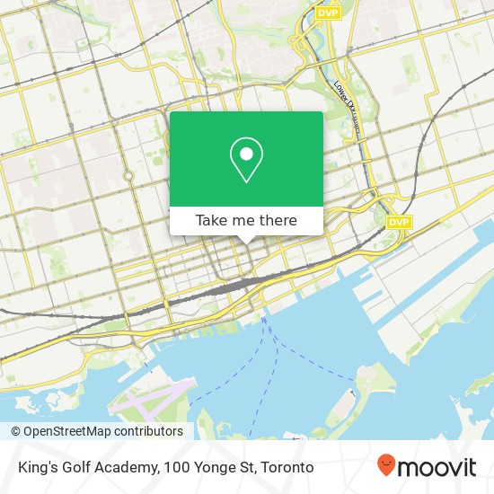 King's Golf Academy, 100 Yonge St map