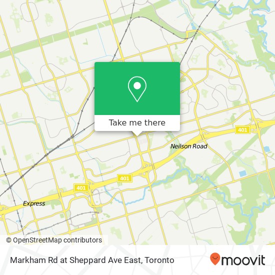 Markham Rd at Sheppard Ave East map