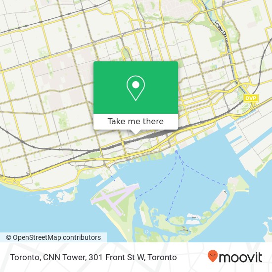 Toronto, CNN Tower, 301 Front St W map