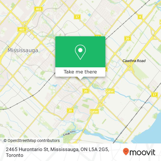 2465 Hurontario St, Mississauga, ON L5A 2G5 map