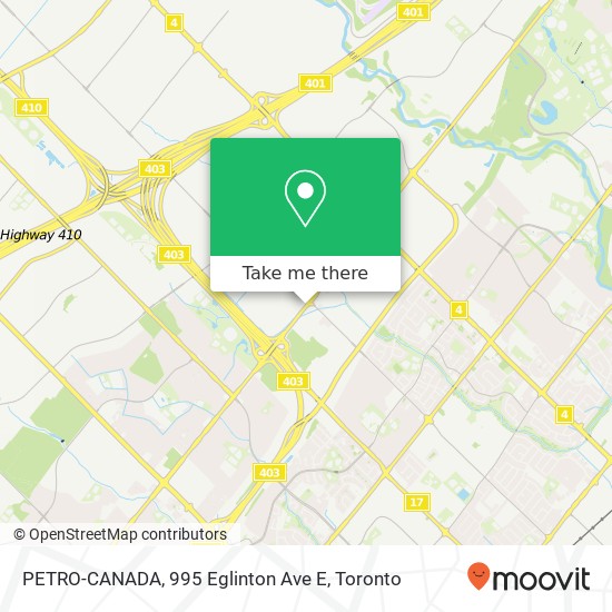 PETRO-CANADA, 995 Eglinton Ave E map