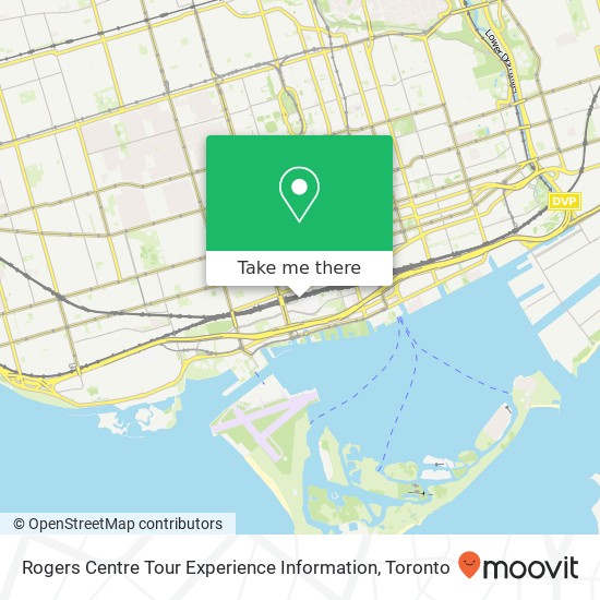 Rogers Centre Tour Experience Information map