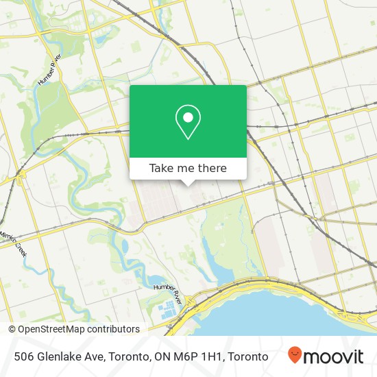 506 Glenlake Ave, Toronto, ON M6P 1H1 map