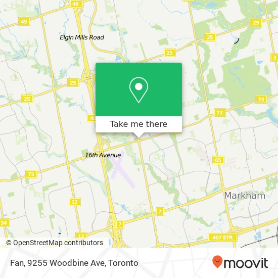 Fan, 9255 Woodbine Ave map
