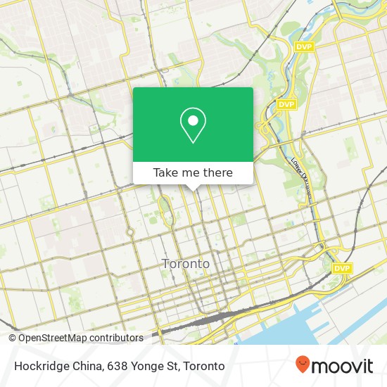 Hockridge China, 638 Yonge St plan