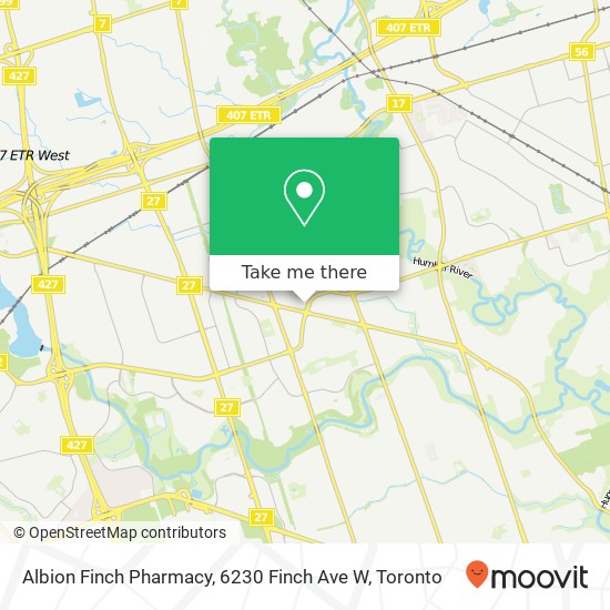 Albion Finch Pharmacy, 6230 Finch Ave W plan