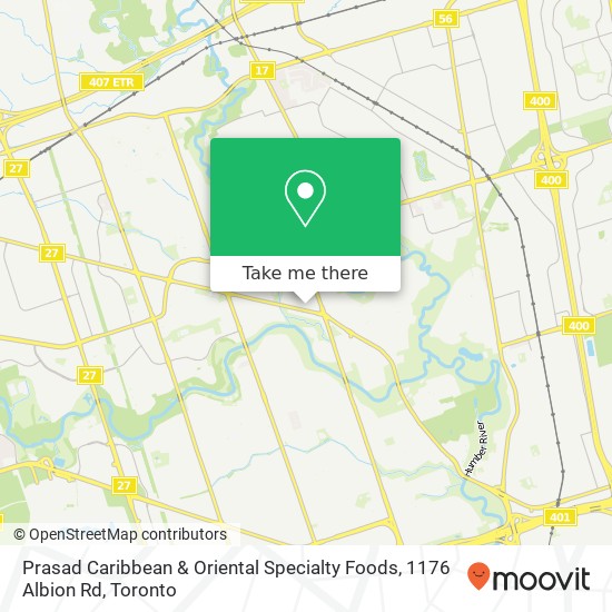 Prasad Caribbean & Oriental Specialty Foods, 1176 Albion Rd map