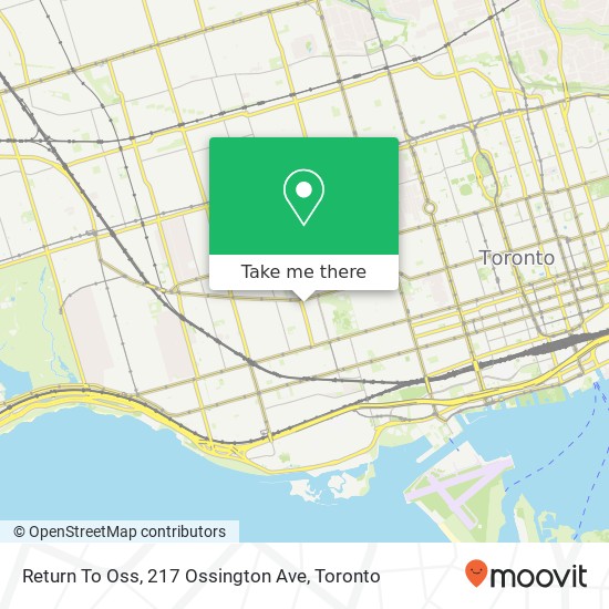 Return To Oss, 217 Ossington Ave map