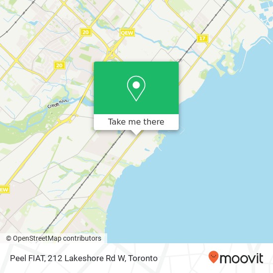 Peel FIAT, 212 Lakeshore Rd W map