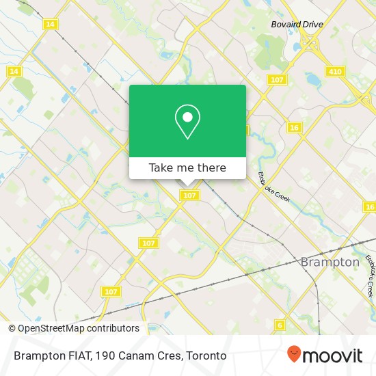 Brampton FIAT, 190 Canam Cres map