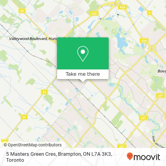 5 Masters Green Cres, Brampton, ON L7A 3K3 map