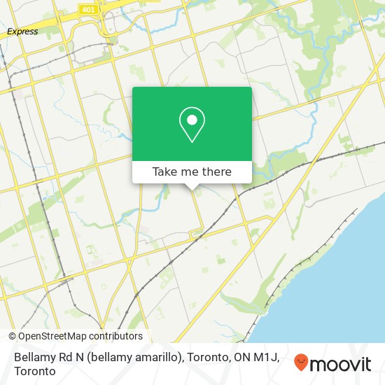 Bellamy Rd N (bellamy amarillo), Toronto, ON M1J map