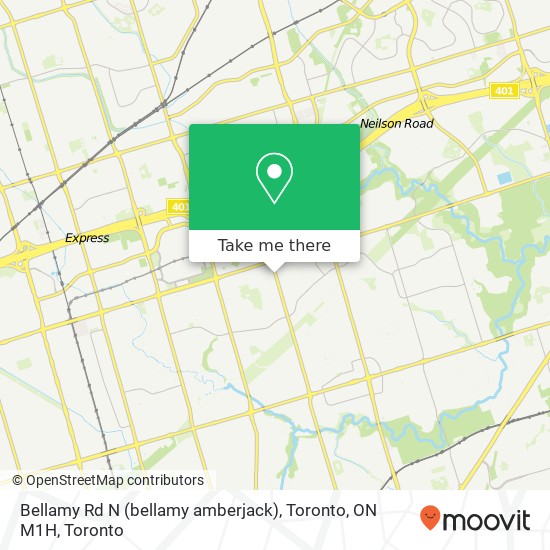 Bellamy Rd N (bellamy amberjack), Toronto, ON M1H map