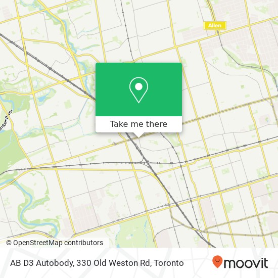 AB D3 Autobody, 330 Old Weston Rd map